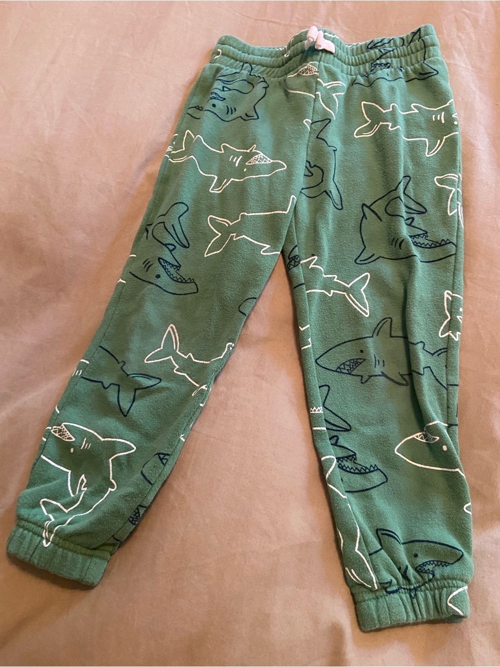 wonder nation Green Shark Fleece Joggers